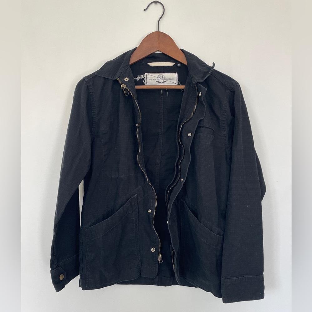 Rogue territory black rip stop infantry jacket